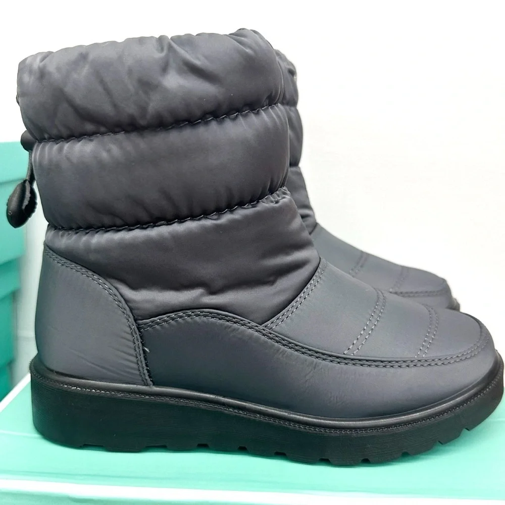 GIRLS Grey Winter Snow/Rain Boots